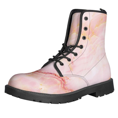 Pink Marble Print Backpack