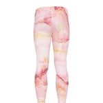 Pink Marble Print Men's leggings