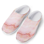 Pink Marble Print Mesh Casual Shoes