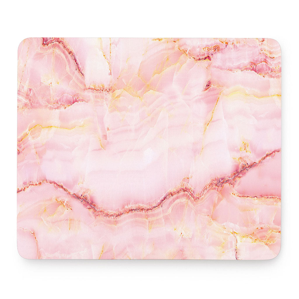 Pink Marble Print Mouse Pad