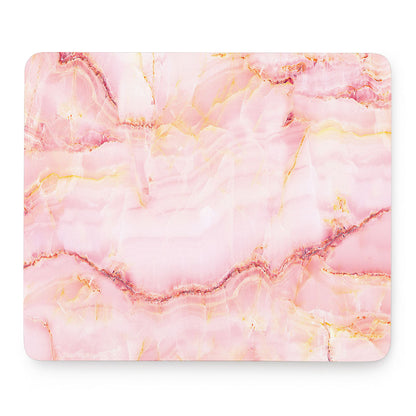 Pink Marble Print Mouse Pad