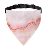 Pink Marble Print Over The Collar Dog Bandana