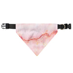 Pink Marble Print Over The Collar Dog Bandana