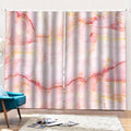 Pink Marble Print Pencil Pleat Curtains