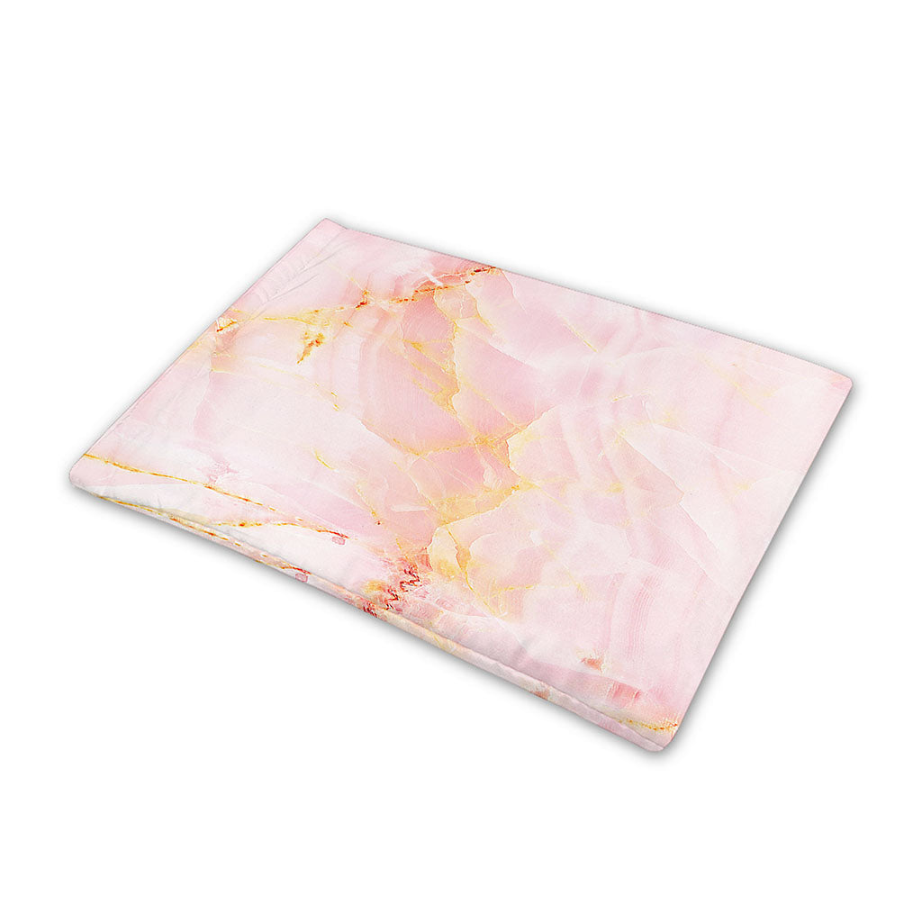 Pink Marble Print Pet Cooling Mat Cover