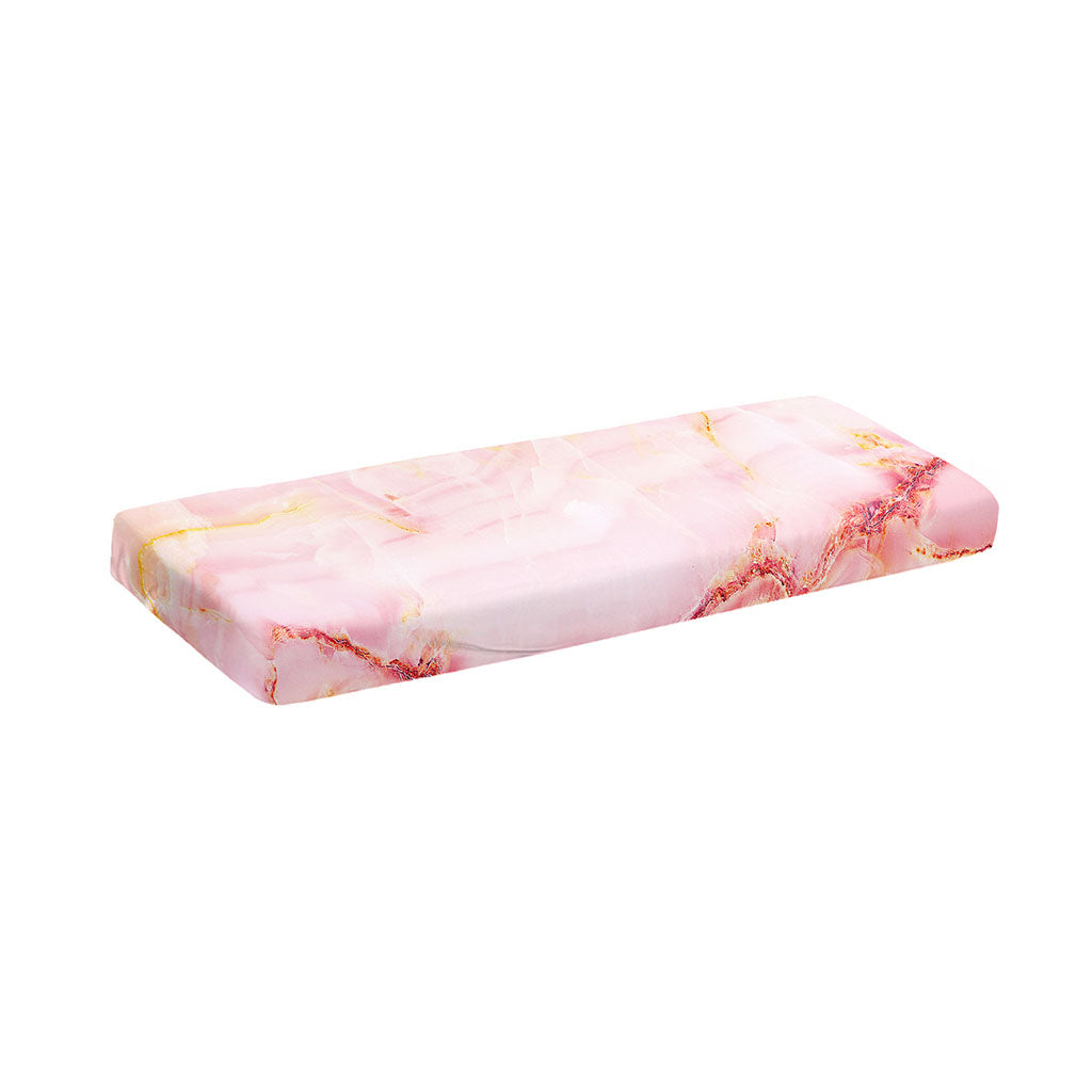 Pink Marble Print Piano Keyboard Cover