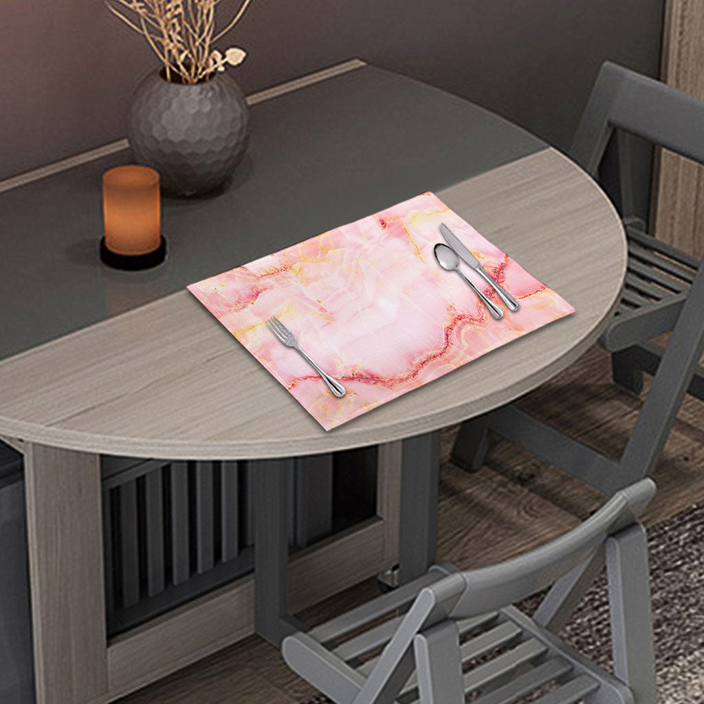 Pink Marble Print Placemat