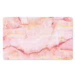 Pink Marble Print Polyester Doormat