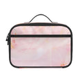 Pink Marble Print Portable Lunch Bag