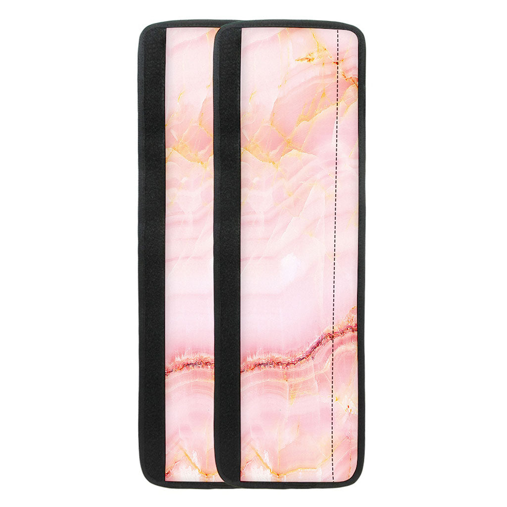 Pink Marble Print Refrigerator Handle Covers