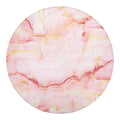 Pink Marble Print Round Blanket