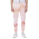 Pink Marble Print Scuba Joggers