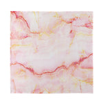 Pink Marble Print Silk Bandana