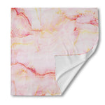 Pink Marble Print Silk Bandana