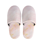 Pink Marble Print Slippers