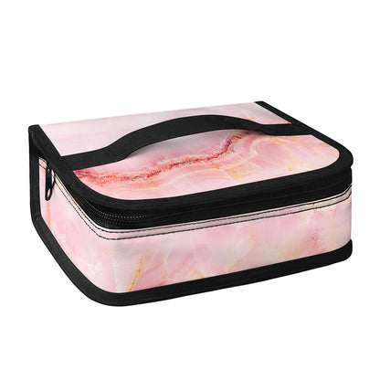 Pink Marble Print Small Lunch Bag