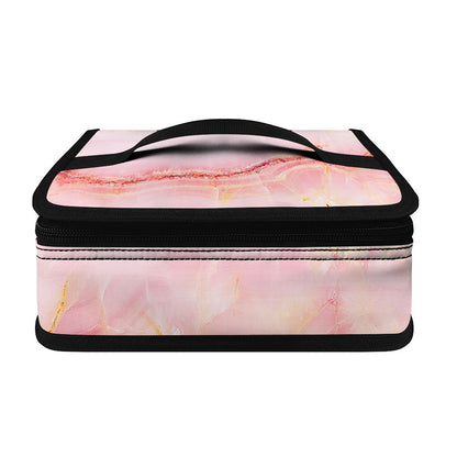 Pink Marble Print Small Lunch Bag