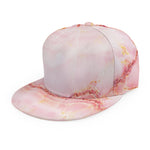 Pink Marble Print Snapback Cap