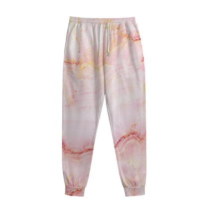 Pink Marble Print Sweatpants