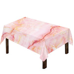Pink Marble Print Tablecloth