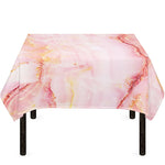 Pink Marble Print Tablecloth