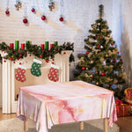 Pink Marble Print Tablecloth