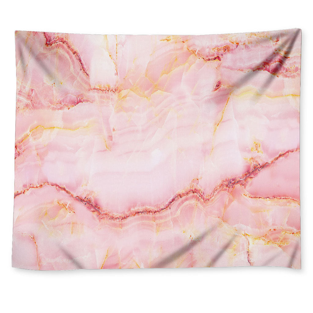 Pink Marble Print Tapestry