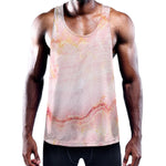 Pink Marble Print Training Tank Top