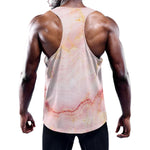 Pink Marble Print Training Tank Top
