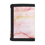 Pink Marble Print Trifold Wallet