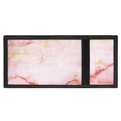 Pink Marble Print Trifold Wallet