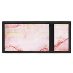 Pink Marble Print Trifold Wallet