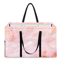 Pink Marble Print Utility Tote Bag