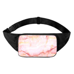 Pink Marble Print Waist Bag