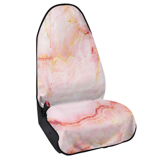 Pink Marble Print Waterproof Car Seat Cover