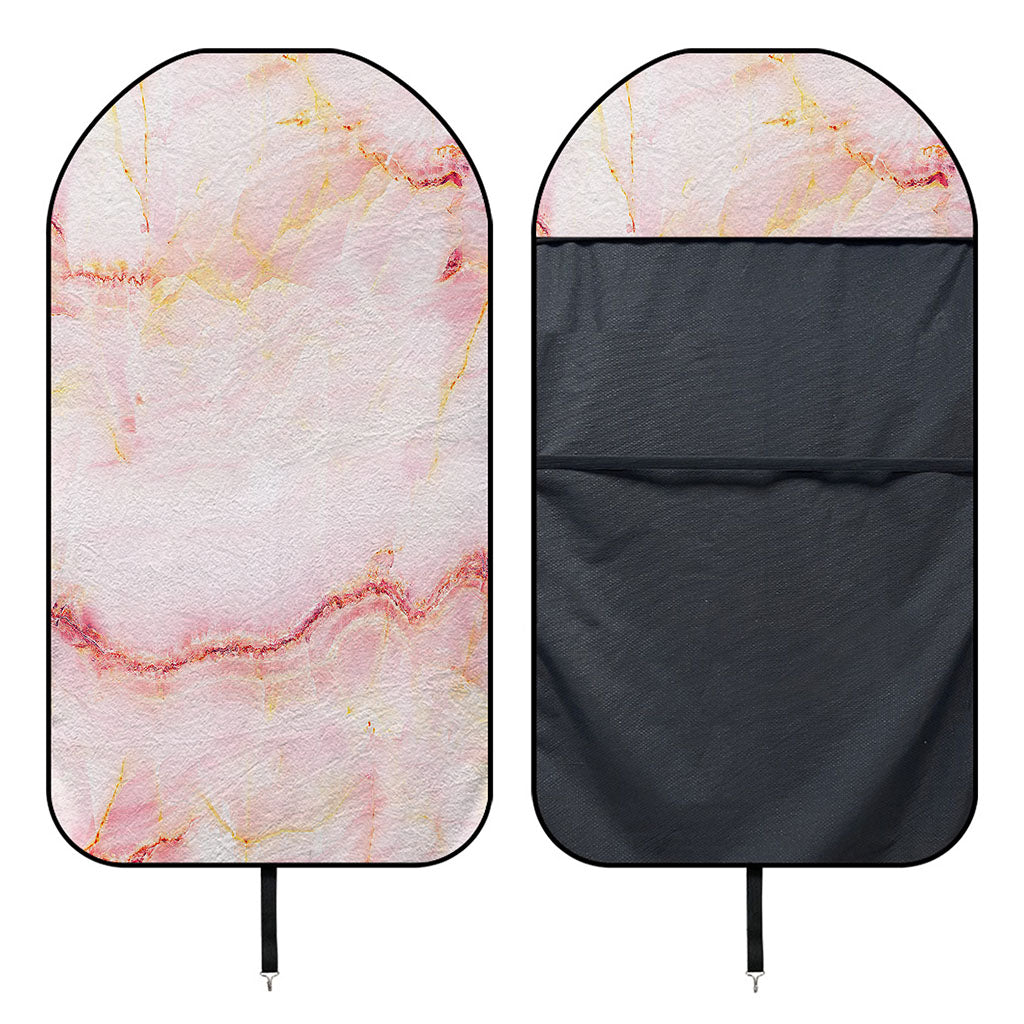 Pink Marble Print Waterproof Car Seat Cover