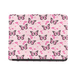 Pink Monarch Butterfly Pattern Print Bifold Wallet