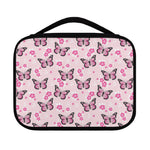 Pink Monarch Butterfly Pattern Print Classic Bible Case