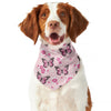 Pink Monarch Butterfly Pattern Print Dog Bandana