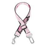 Pink Monarch Butterfly Pattern Print Dog Seat Belt