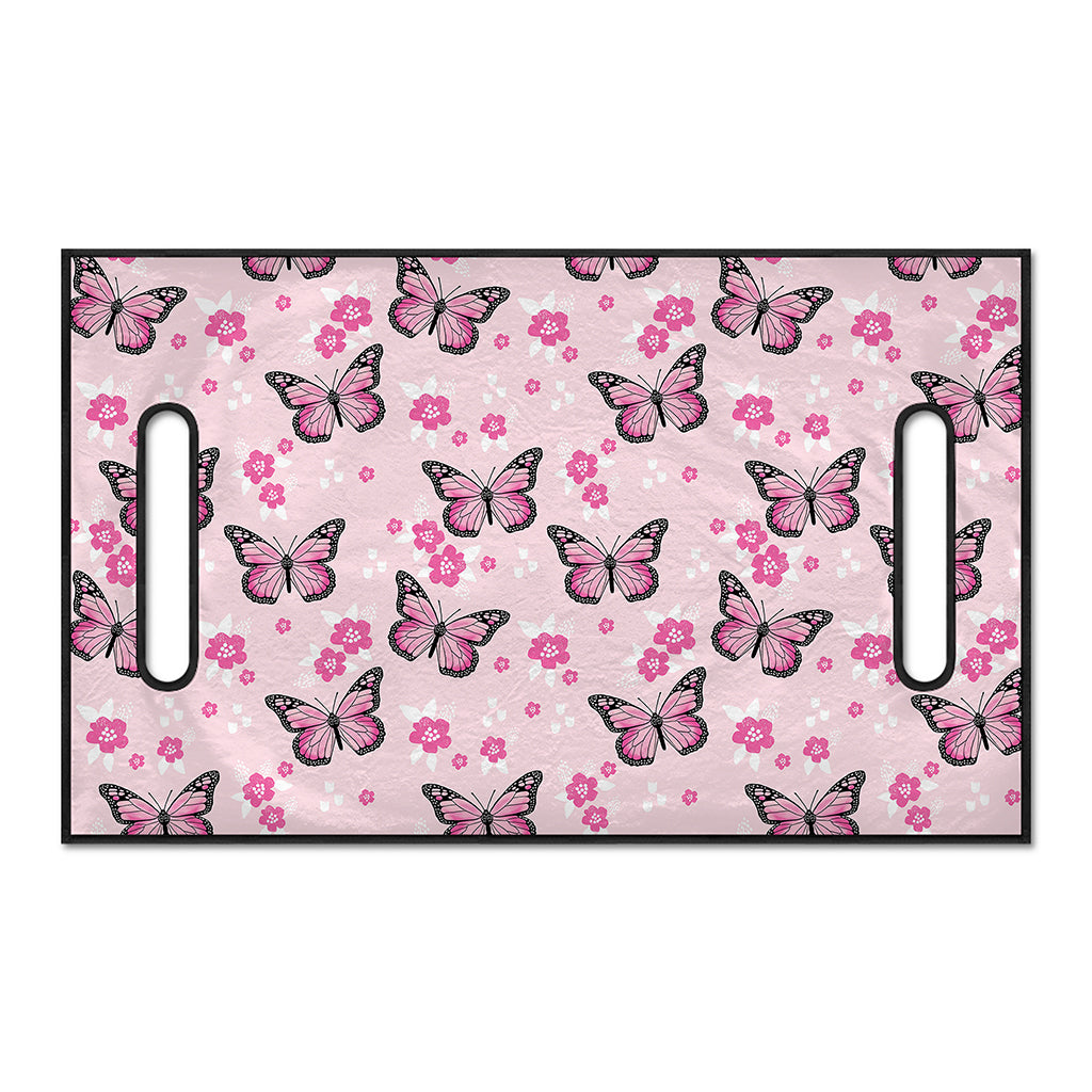 Pink Monarch Butterfly Pattern Print Golf Cart Seat Cover