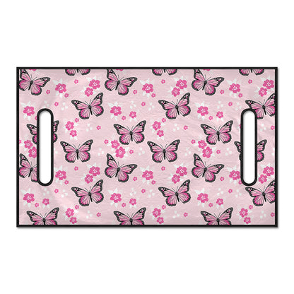 Pink Monarch Butterfly Pattern Print Golf Cart Seat Cover