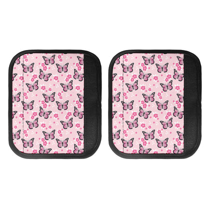 Pink Monarch Butterfly Pattern Print Handle Covers