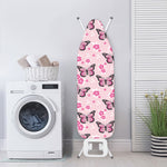 Pink Monarch Butterfly Pattern Print Ironing Board Cover
