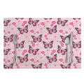 Pink Monarch Butterfly Pattern Print Placemat