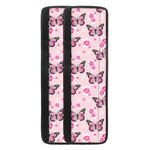 Pink Monarch Butterfly Pattern Print Refrigerator Handle Covers