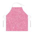 Pink (NOT Real) Glitter Print Adjustable Apron