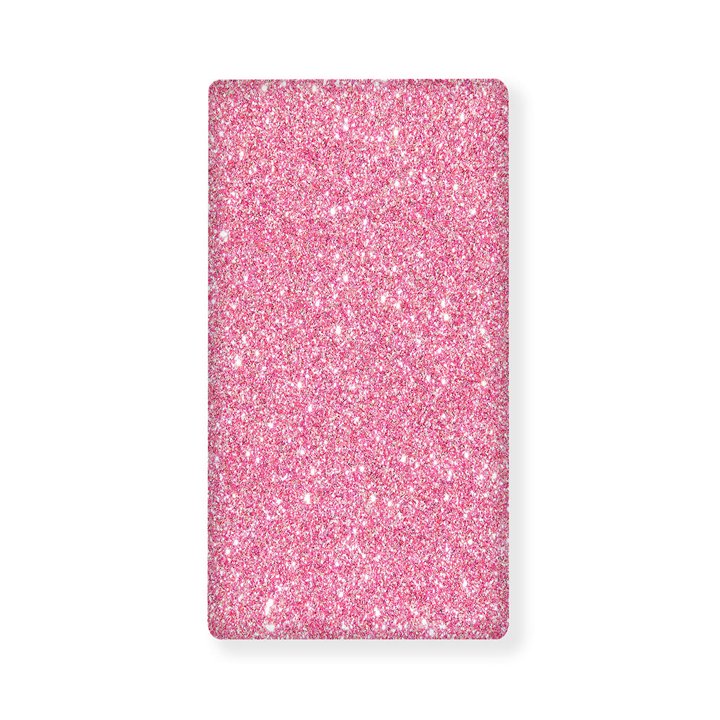 Pink (NOT Real) Glitter Print Baby Crib Sheet