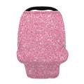Pink (NOT Real) Glitter Print Baby Seat Cover