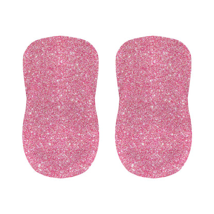 Pink (NOT Real) Glitter Print Bar Stool Covers